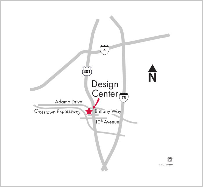 Tampa Design Center Map