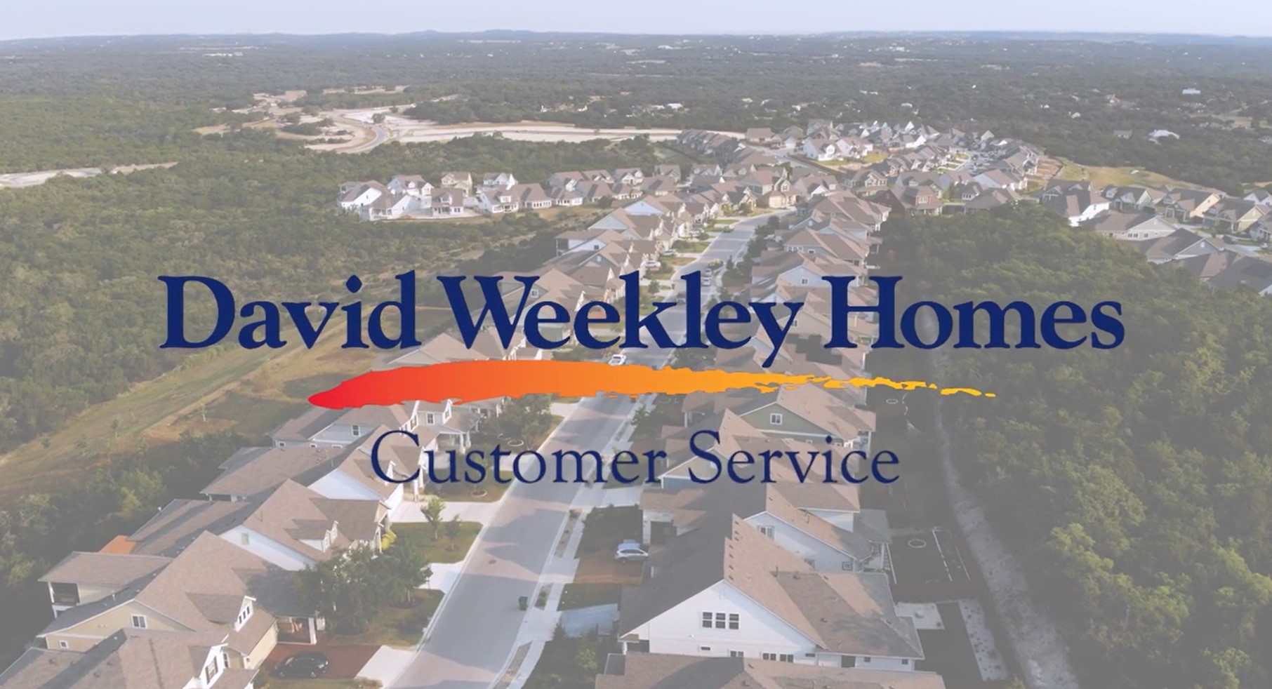 David Weekley Homes Customer Service Video