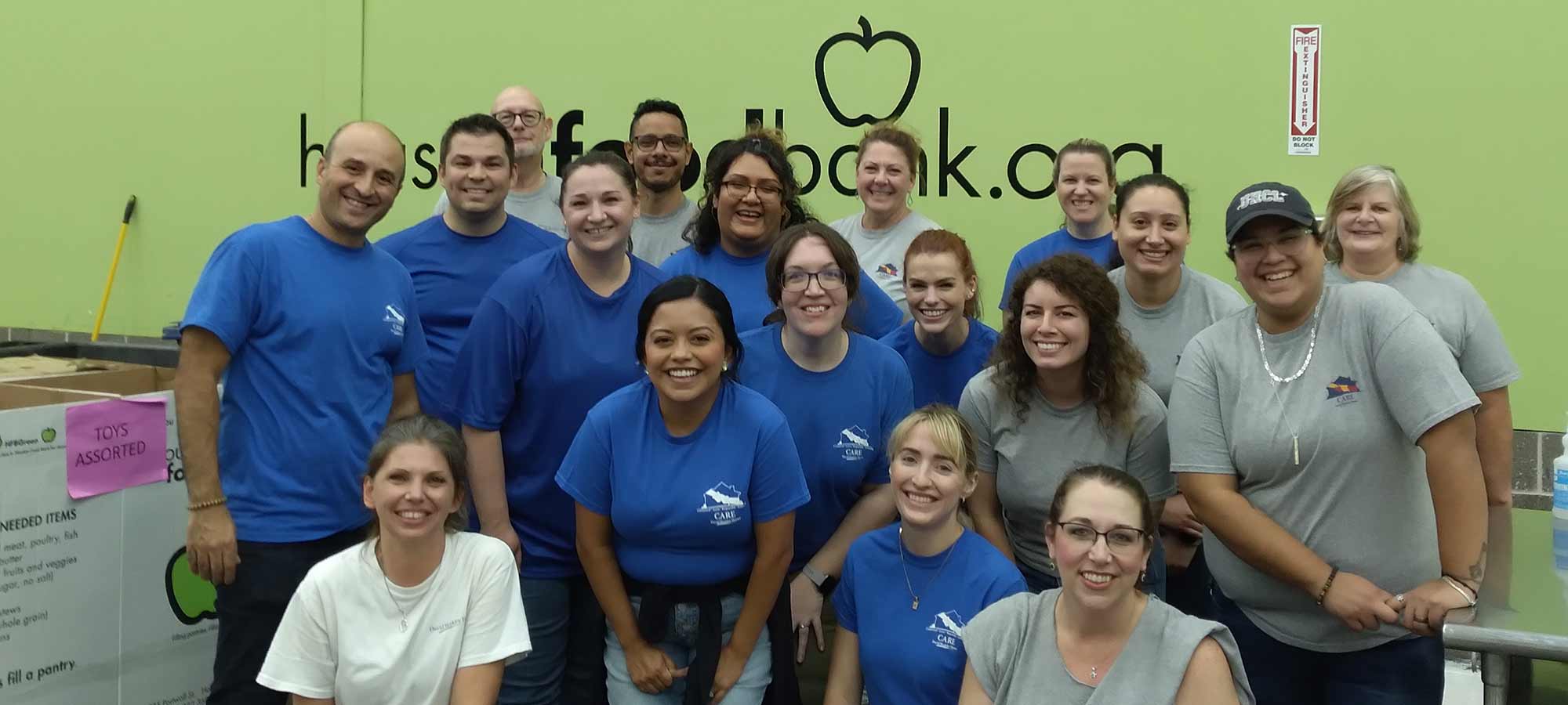 David Weekley Homes Team Members volunteering at the Houston Food Bank